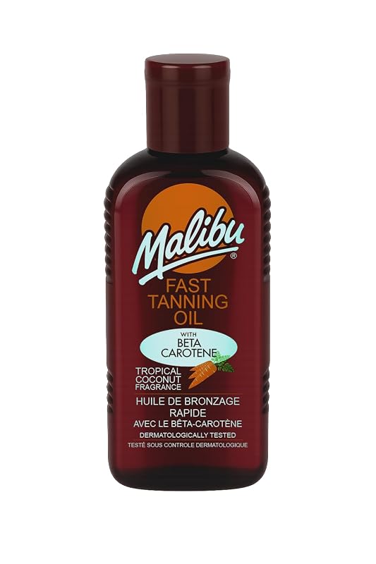 Malibu Sun Óleo Bronzeador com Betacaroteno e Vitamina E, Coco, 200 mL