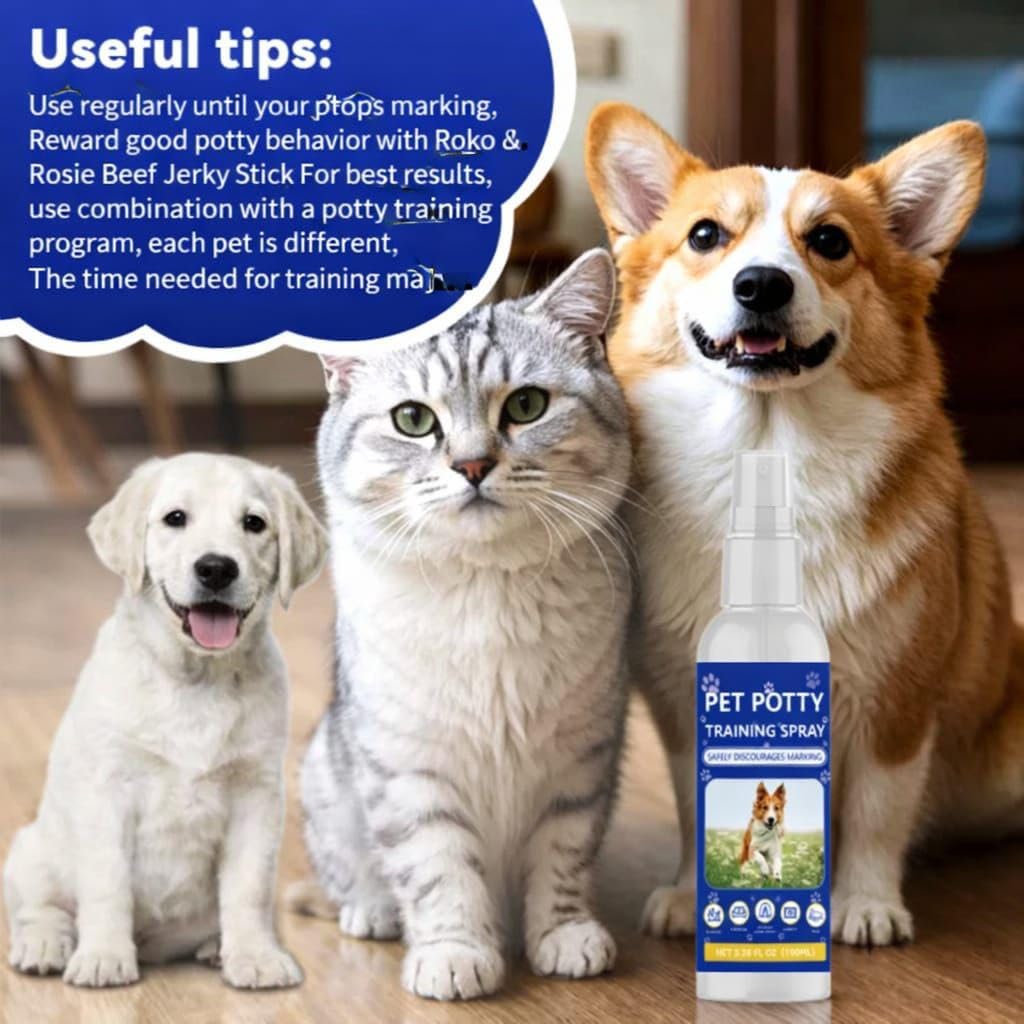 Pet Potty Training Spray, Safely Discourages Marking, for Dogs and Cats, 100ml 2