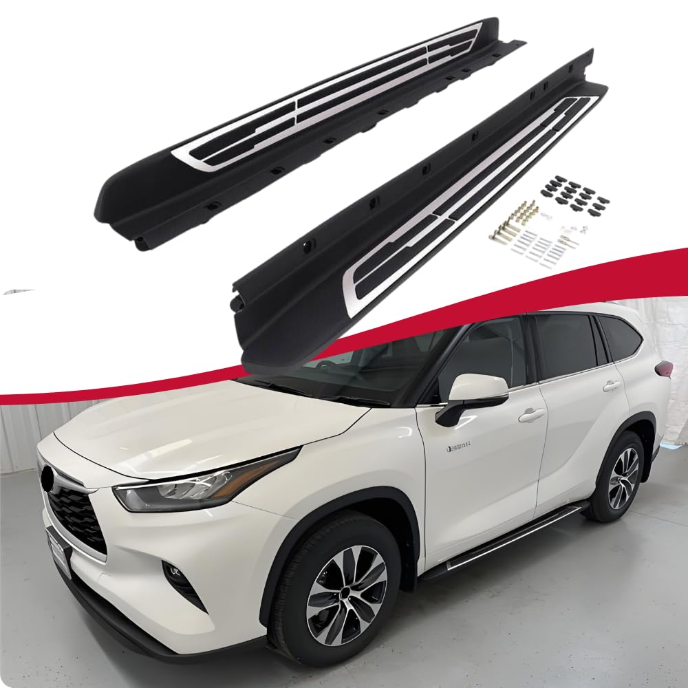 Titopena Running Board Fit for Toyota Highlander UX70 2020-2024 2025 L LE XLE XSE Limited Platinum Side Steps