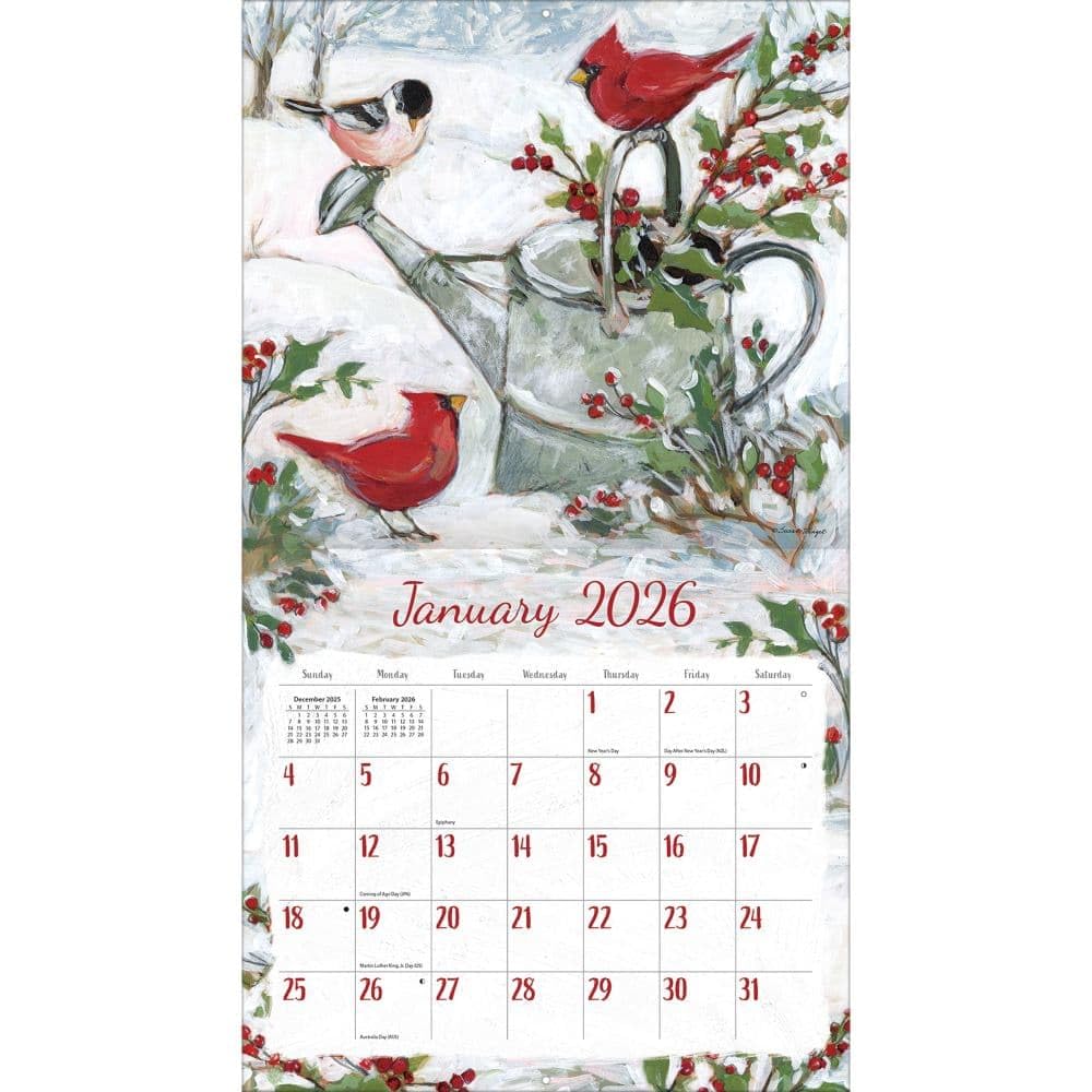 Lang Companies, Fields of Home Wandkalender 2026 von Susan Winget, 34 x 30 cm, 12-Monatskalender mit gehefteter Bindung