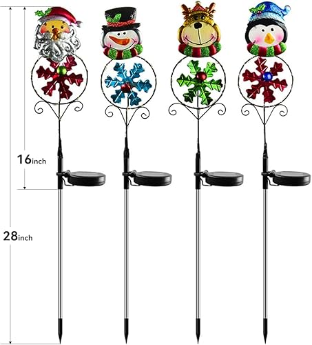 Miniatura 3 de Decoraciones de Navidad luces solares para exteriores iluminación de paisaje para patio jardín decoración de césped luces de caminos para exteriores