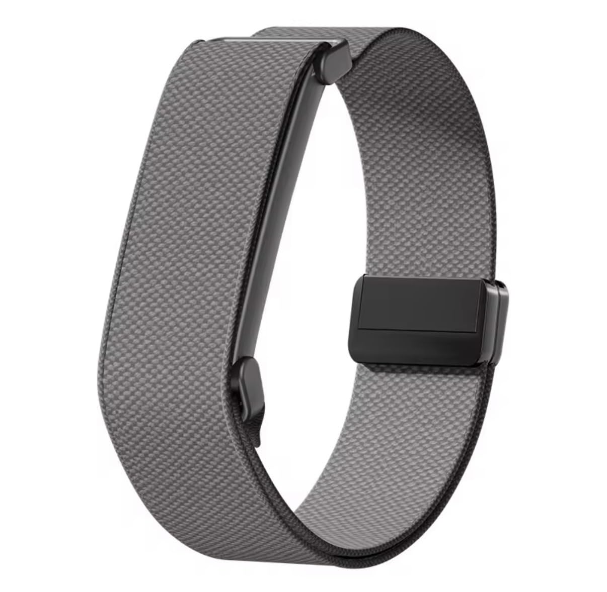 Elastic Nylon Bicep Band Compatible with Fitbit Air (Dark Grey) | Adjustable stretch strap, sweat & water resistant, magnetic clasp, comfortable for workouts & sleep tracking