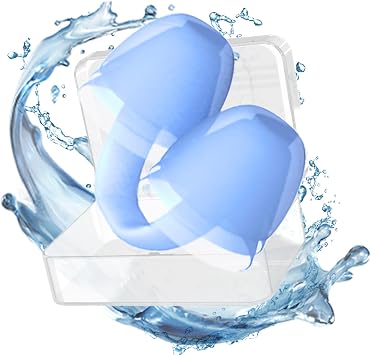 Nose Plugs for Swimming Silicone Swim Nose Clip Adult Hree-Layer Mushroom Head Waterproof Surfing Nose Plug with Storage Box Nose Clip for Swimming Suitable for Diving, Surfing