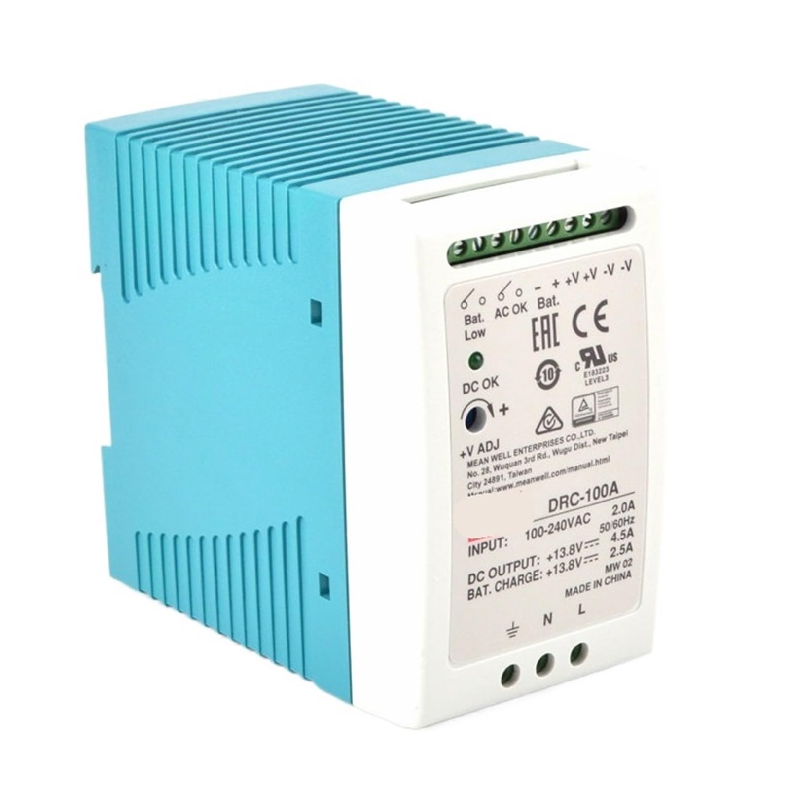 Alimentation 100W DRC-100B avec fonction de charge automatique de batterie