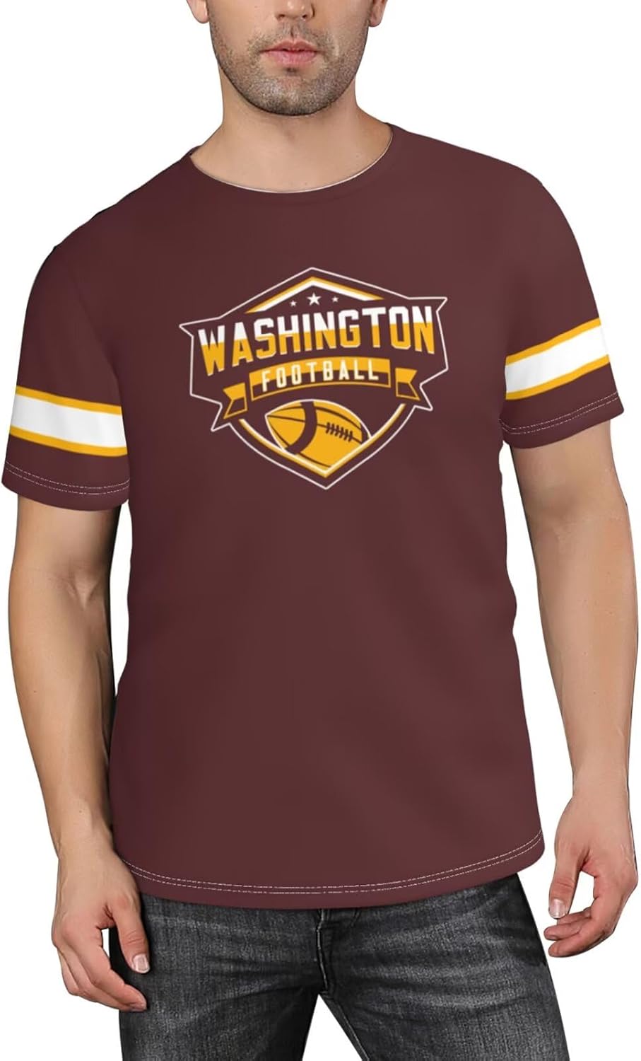 Men's/Kid's Classic Football Tee T-Shirt Quickly Dry Crew Neck Short Sleeve,Shirt Jersey Team Fans Gift M-3XL - Image 2