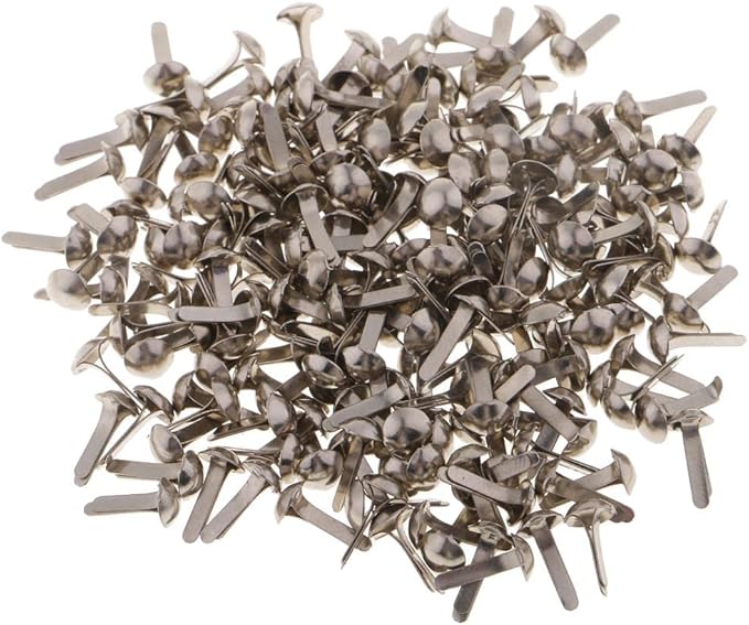 Attaches Parisiennes, Mini Brads Scrapbooking à Tête Ronde, Métal