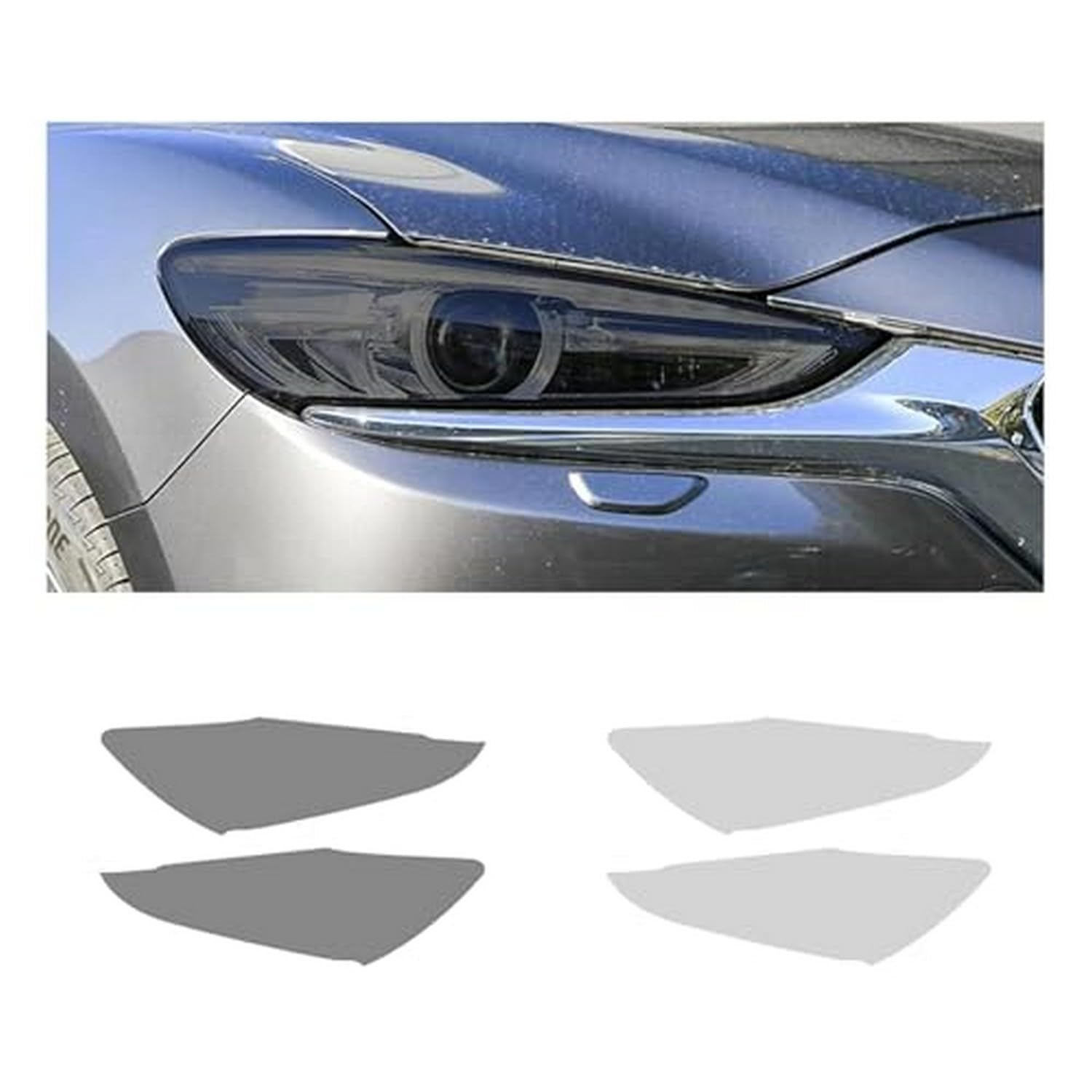 Film phare Mazda 6 2019 anti-rayures tpu noir fumé