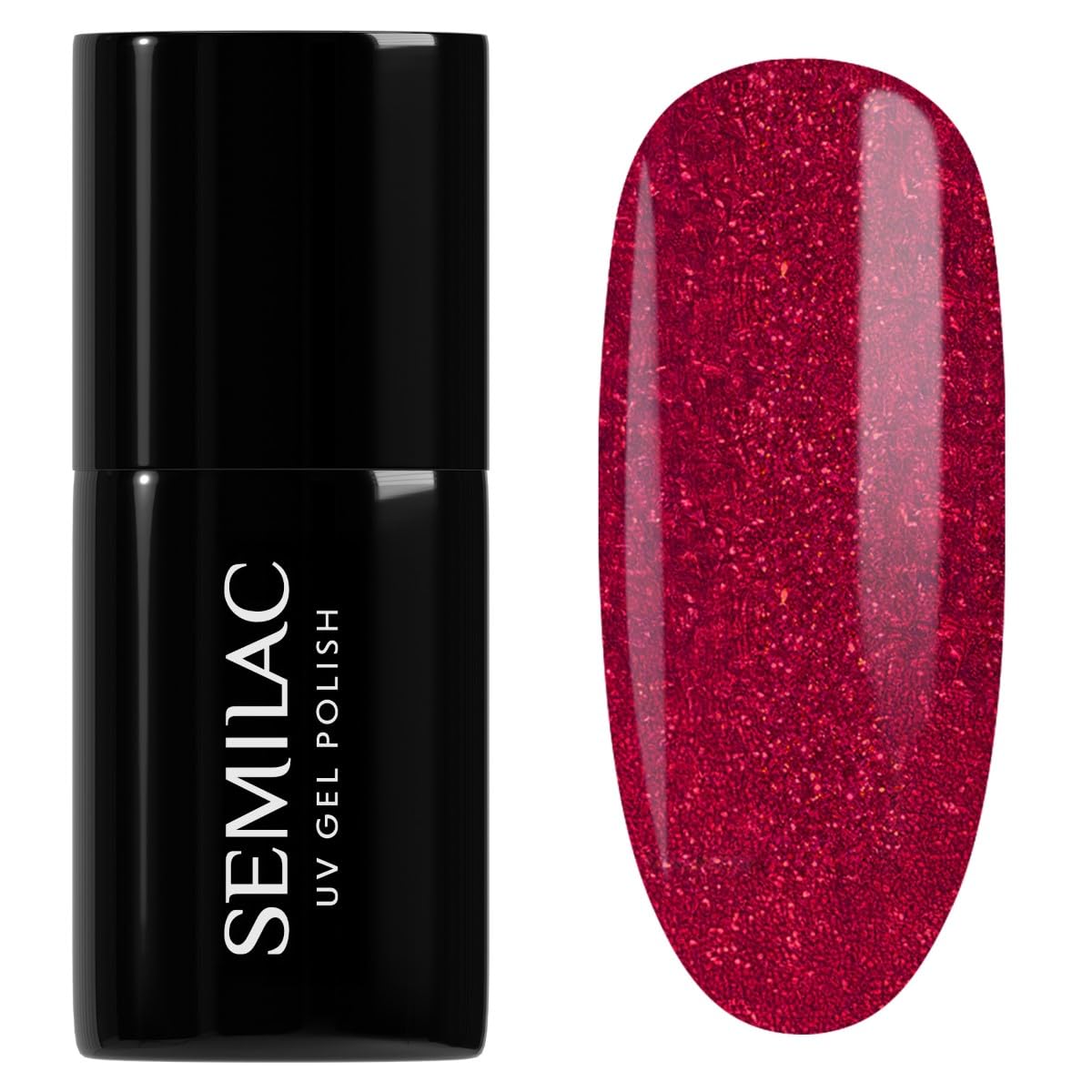 SEMILAC Gel Nail Polish 181 Spicy Salsa - Full Coverage Gel Polish - Soak Off Easy To Use LED/UV Nail Lamp - Long Lasting Manicure and Pedicure up to 3 weeks