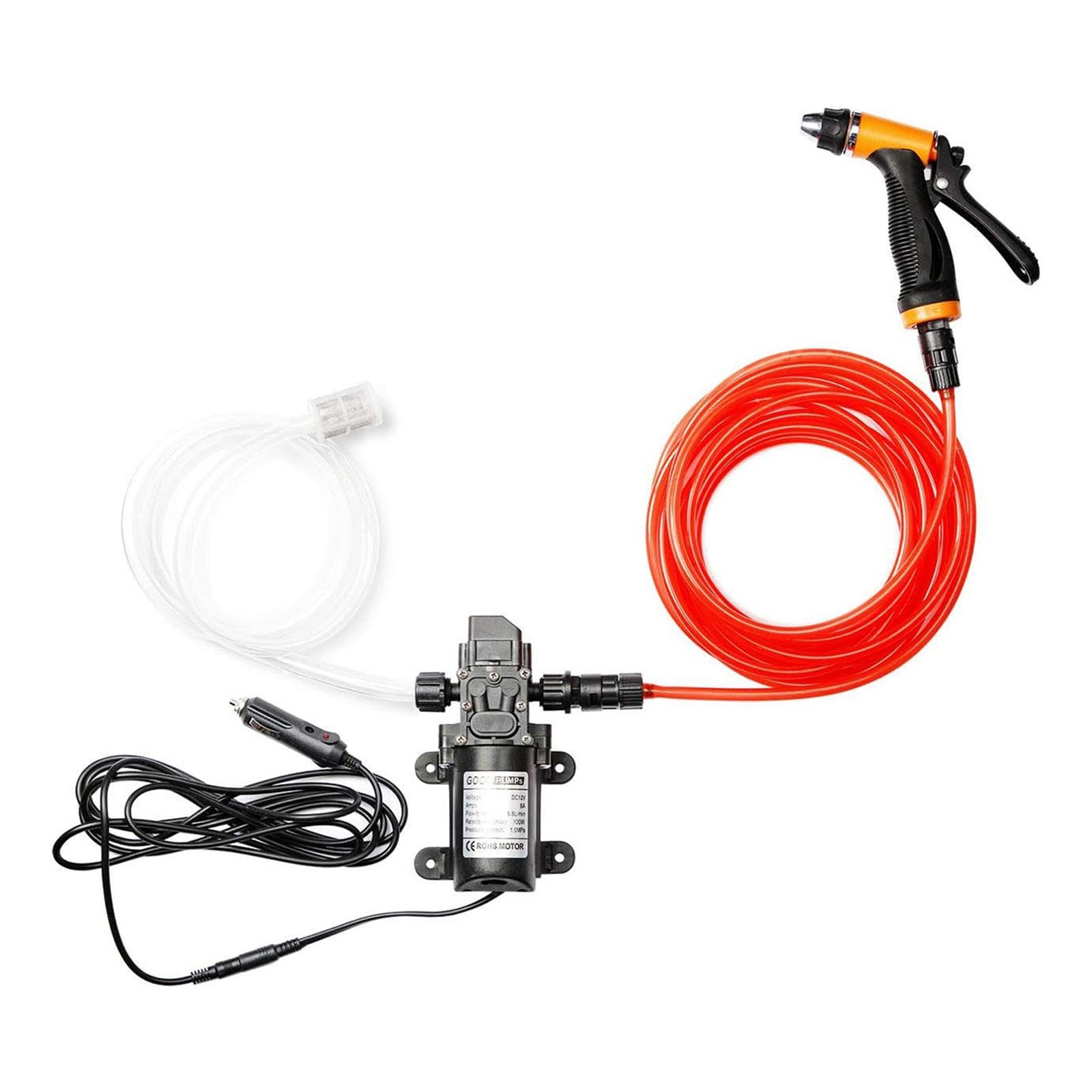Bomba de Hidrolavadora Eléctrica de Alta Presión de 160 PSI, Accesorios para Barcos, Jardines Y Hogares.