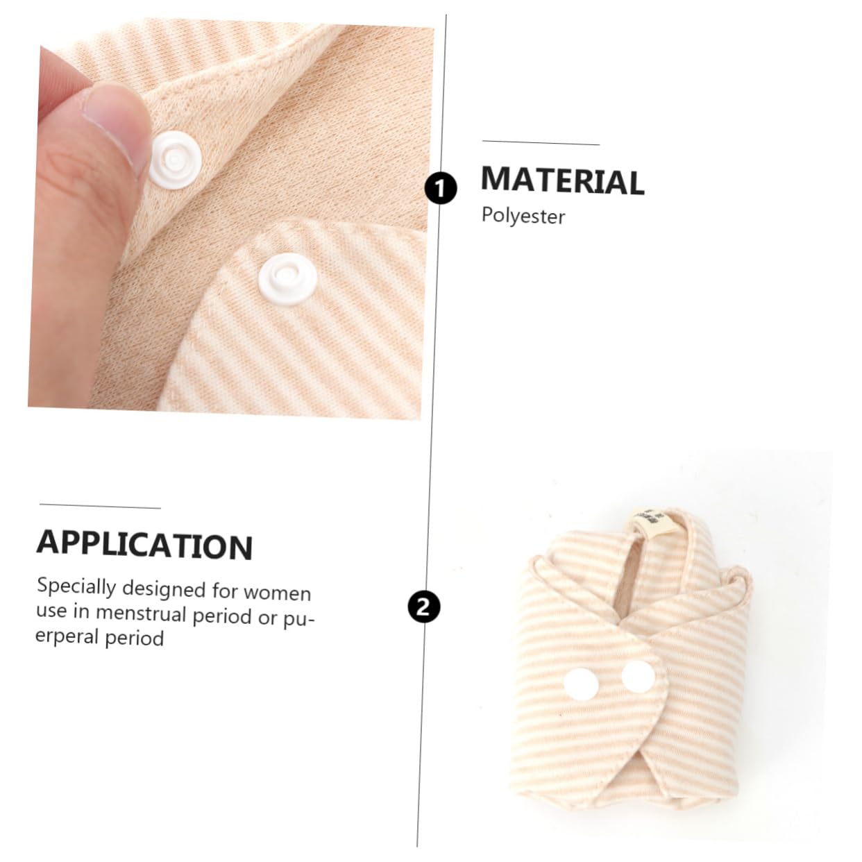 minkissy 6 Piezas toalla sanitaria de tela protegeslips compresas menstruales madre Toalla sanitaria lavable toalla higiénica portátil almohadillas de mamá servilleta sanitaria Toalla tía