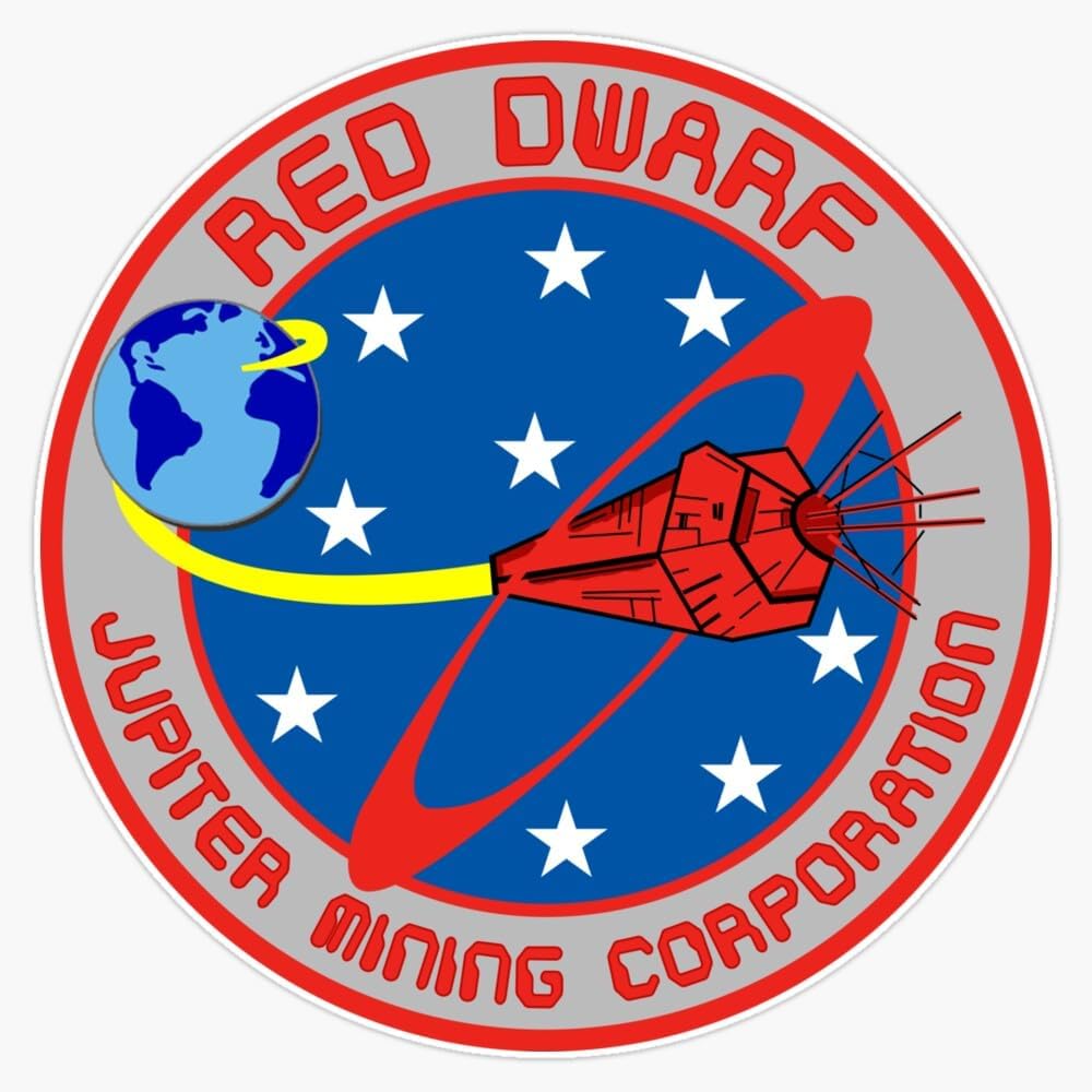 Sponsored Ad - Red Dwarf - Crew Patch (New) Sticker Bumper Sticker Vinyl Decal 5"