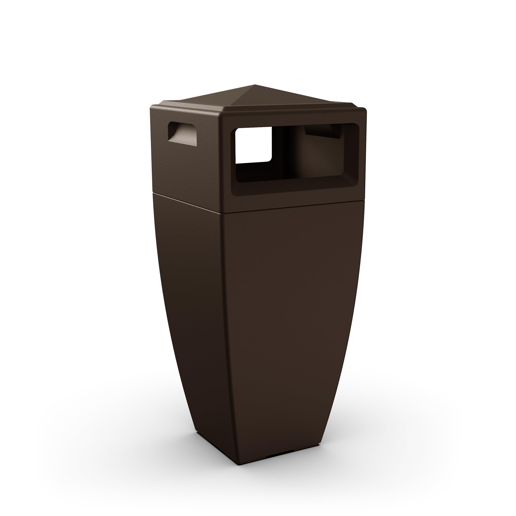 Kobi 45in Waste Bin - Espresso - Lightweight Removable Lid and Liner Included - 24 gallons (90.8 Liters) Capacity (8841-ES)