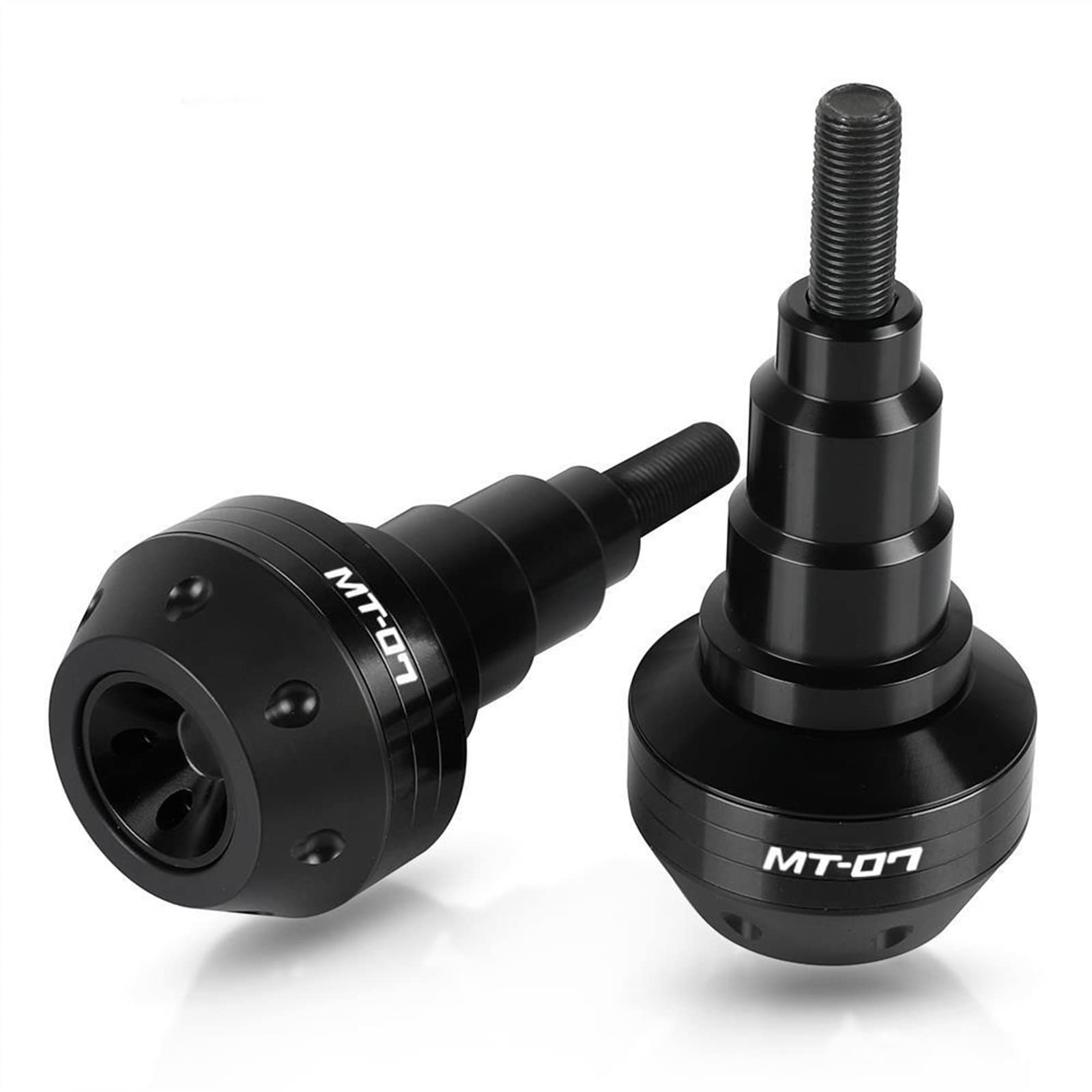Accessoires de Moto pour Yamaha MT-03 MT03 MT 07 MT-09 2015 2016 2017 2018-2020 Cadre Crash Pads boîtier Moteur curseurs Protecteur (Couleur : Black, Size : MT07 12MM)