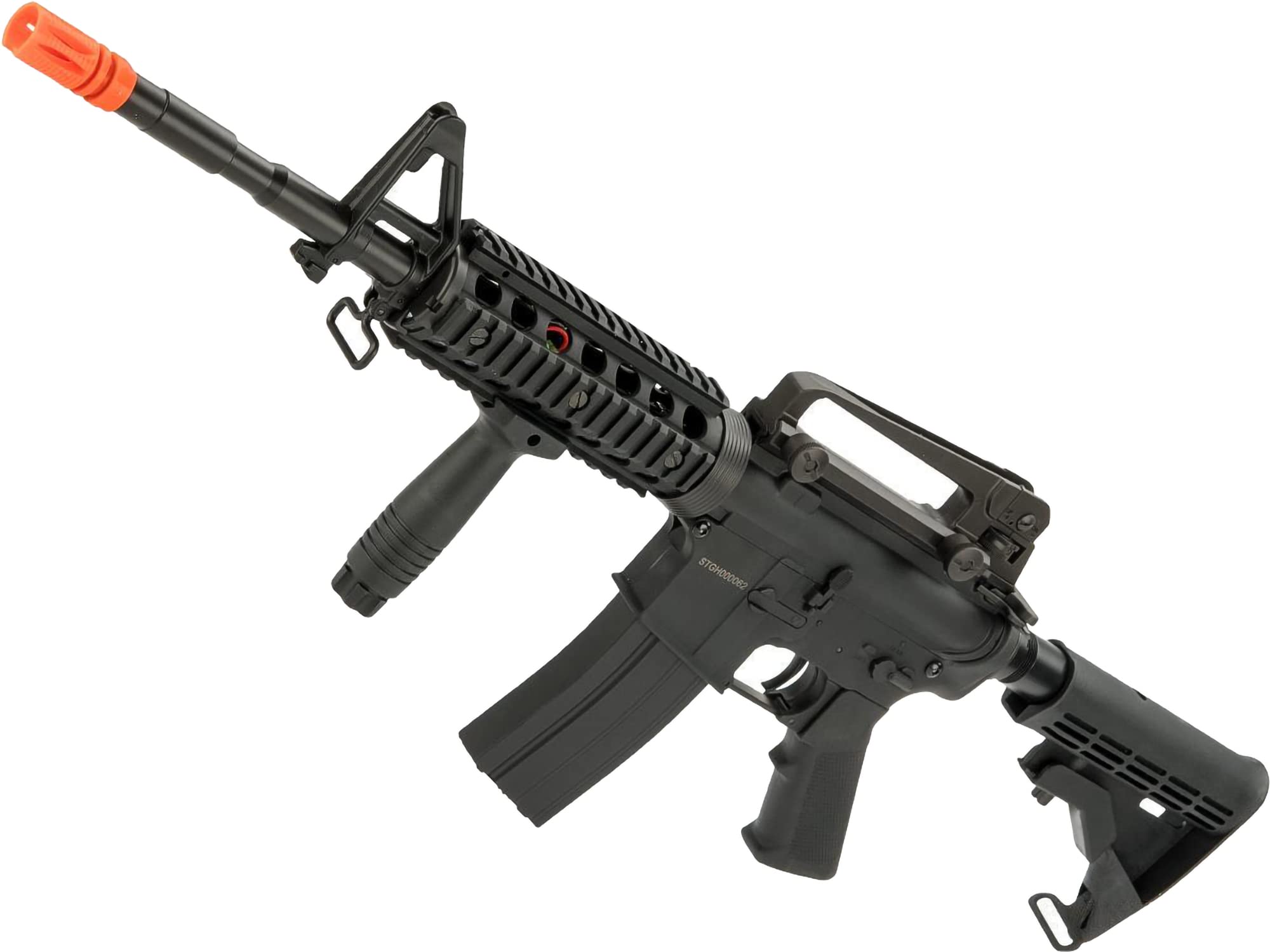 Evike Airsoft - CYMA Sport Airsoft M4A1 RIS AEG Airsoft w/Lipo Ready Gearbox (Color: Black)
