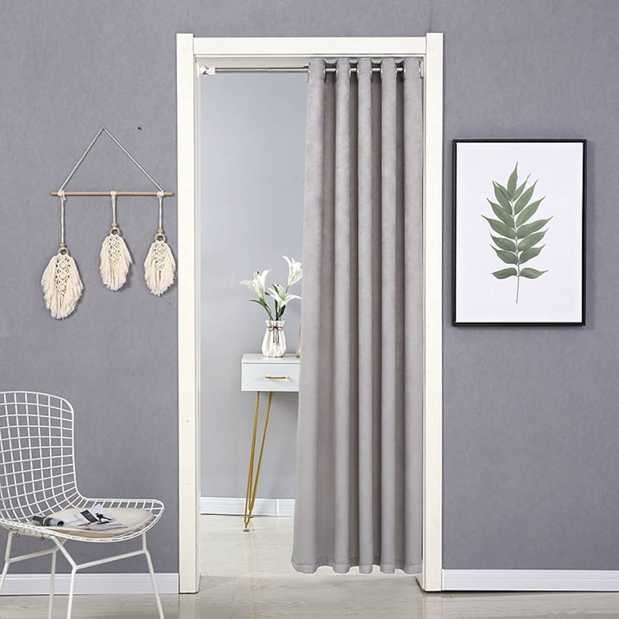 Amazon｜CFGZC のれん ロング 和風 暖簾 120*180cm 冷暖房 無地