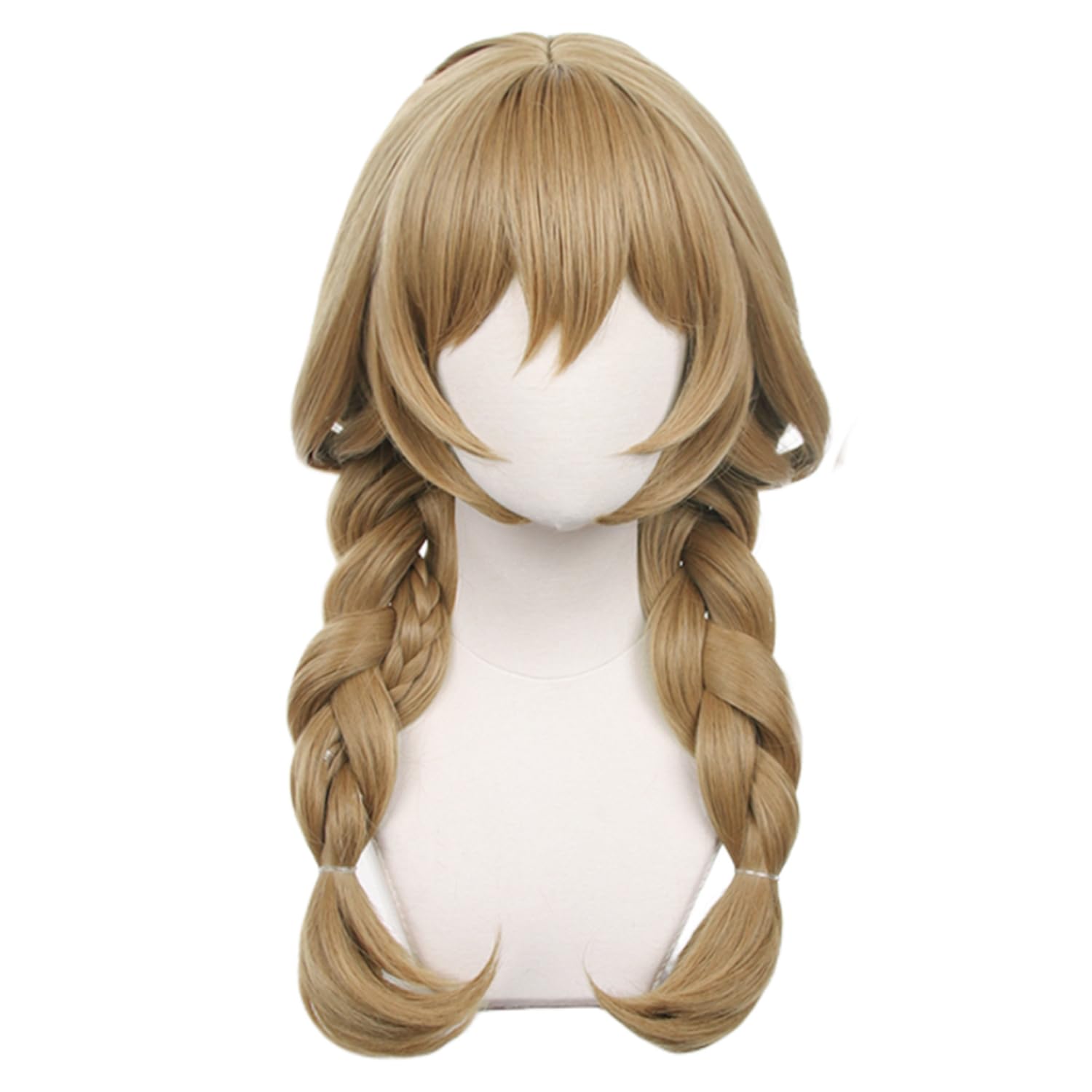 Genshin Lisa Cosplay Wig New Skin Outfit a Sobriquet Under Shade Wigs Brown Braid Ponytail Long Hair Synthetic Fabric Anime Wigs for Women Comic Con, Cosplay Show, Halloween