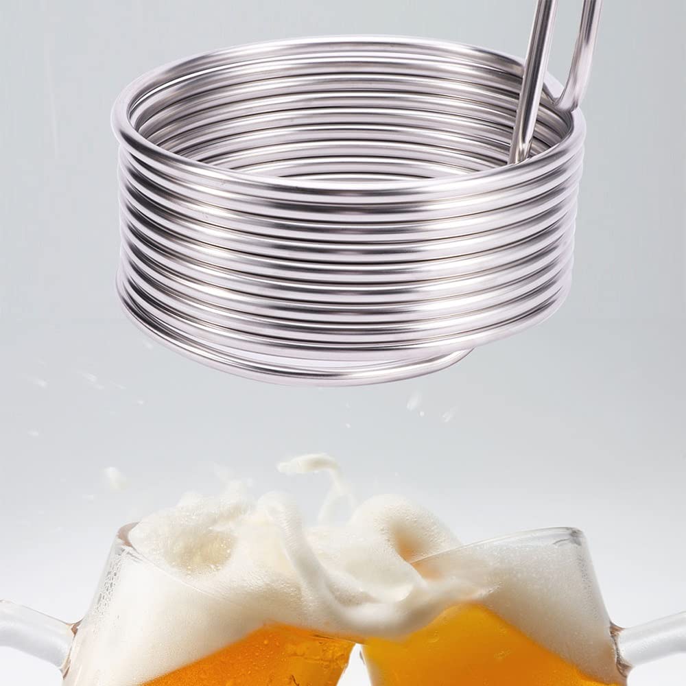 Tubo Enfriador En Espiral, 1 Unidad De 35 Cm, For Máquina De Elaboración De Vino, Enfriador De Mosto De Barra, Espiral For Elaboración Casera, Suministros De Cocina, Serpentín De Enfriamiento De Cerve