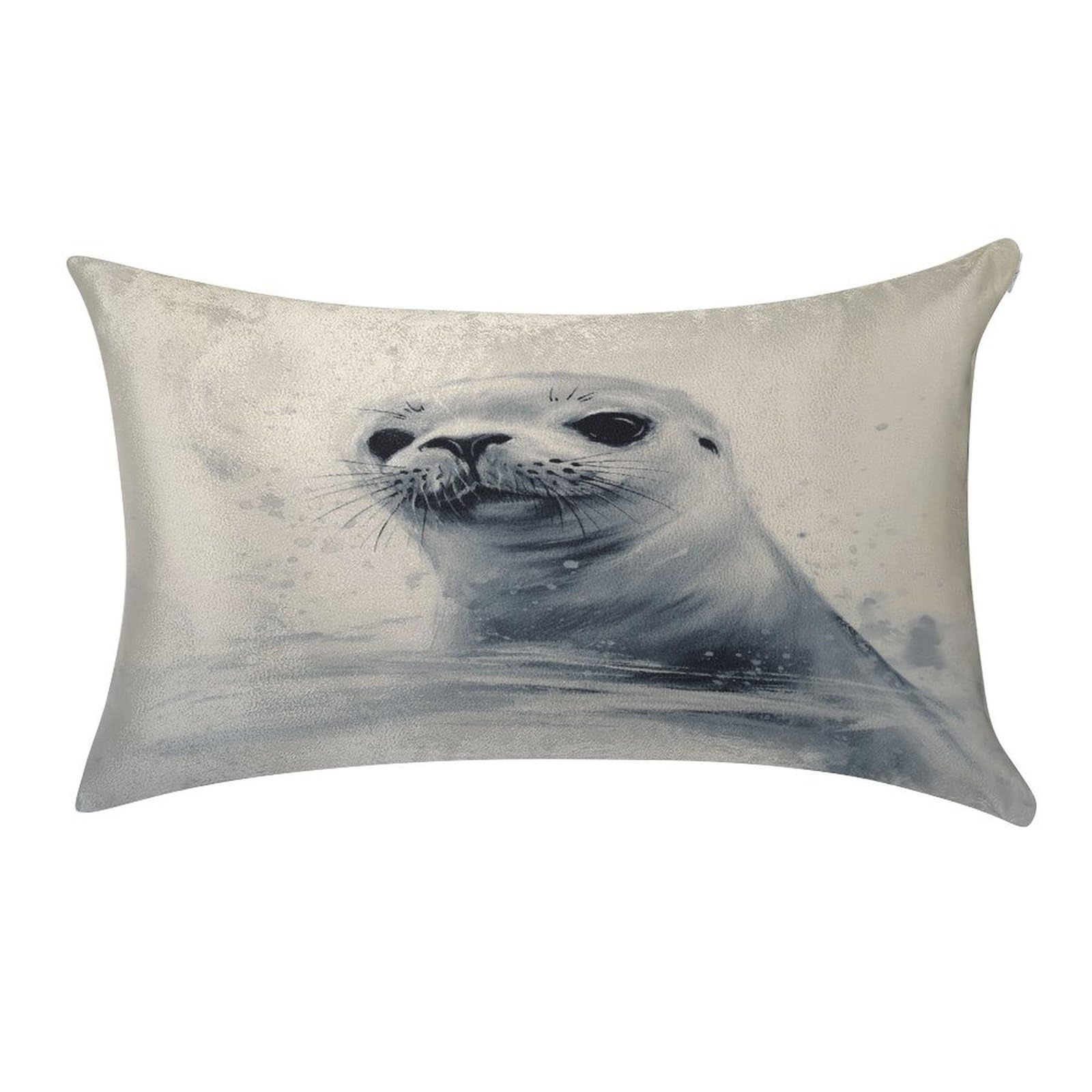Btcowzrv Style Harp Seal Painting Pillow Cover Pillow Case Pillowcase