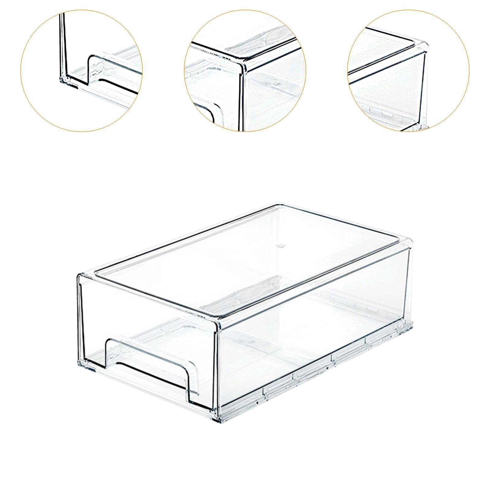 LOVIVER Kühlschrank-Organizer-Behälter, Aufbewahrungsbox für die Küche, multifunktionaler Kühlschrank-Organizer-Schubladenbehälter, für Eier, Obst, groß