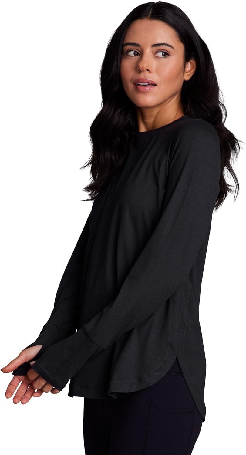 RBX Active Women's Fashion Athletic Yoga Long Sleeve Super Soft T-Shirt