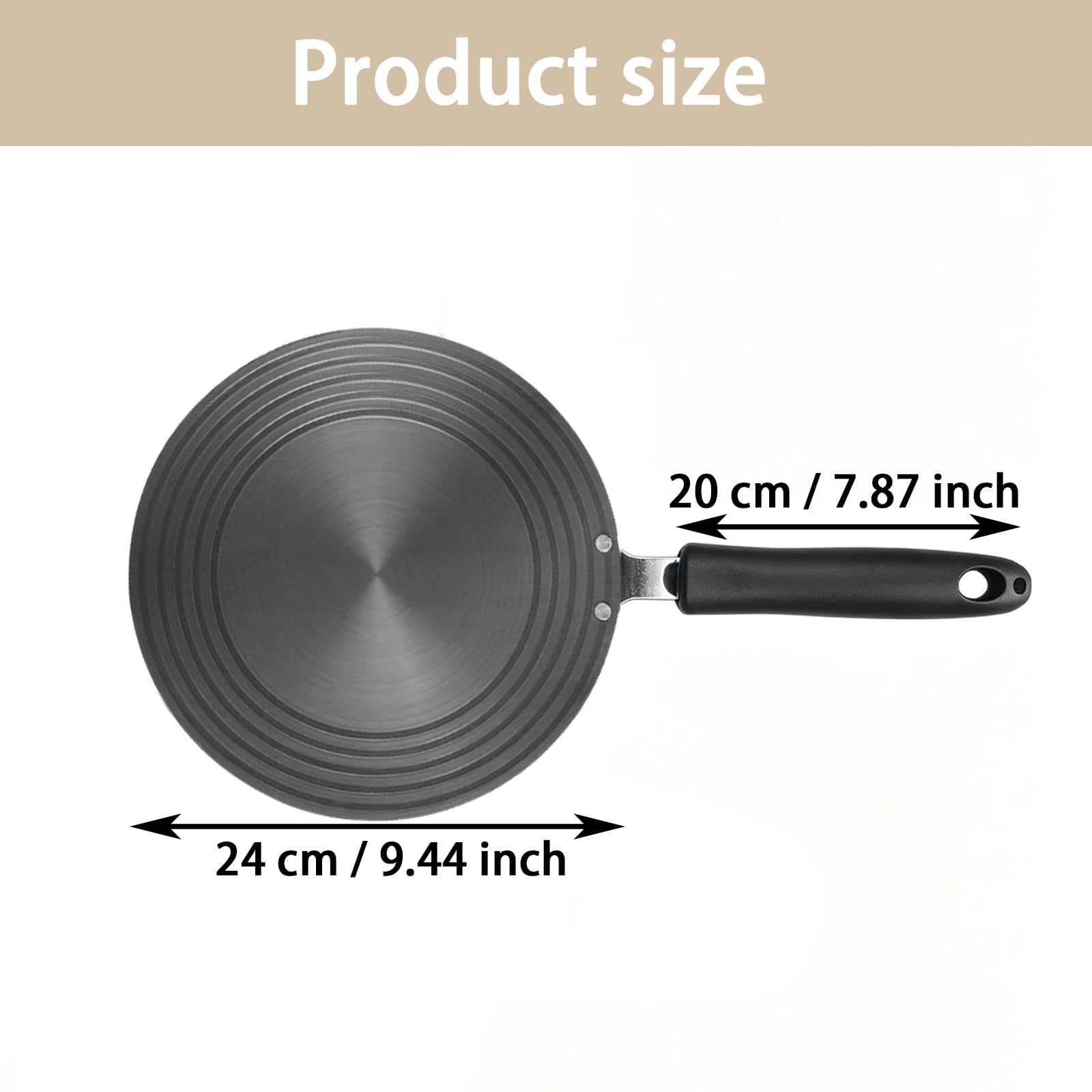 Diffuseur de Chaleur Alliage Aluminium 24cm pour Cuisinière à Gaz