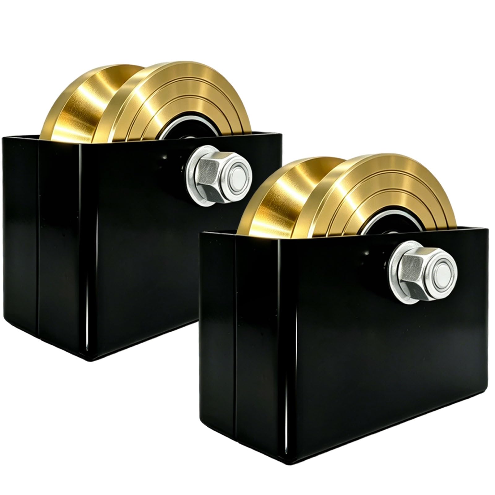 4" Sliding Door Rollers 1 Pack V-Groove Wheel with Welded Bracket Heavy Seal Duty Solid Double Bearing 3000 Lbs Load Capacity Sliding Gate Roller for Garage Door Metal Pipe Gate Fence Gate — Amazon image 9
