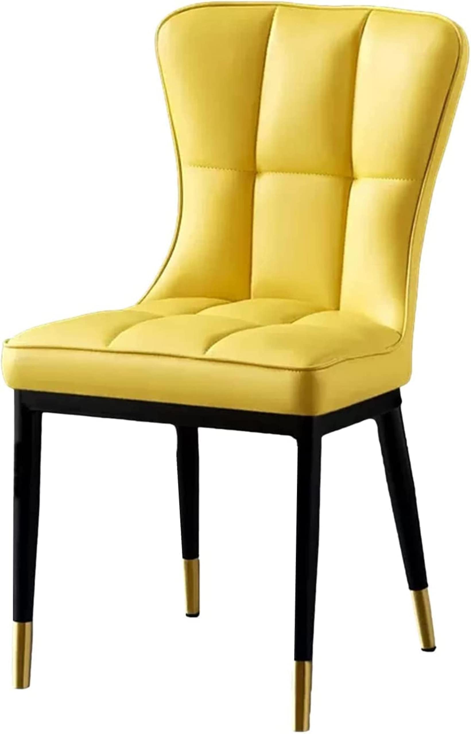 Chaise de salle à manger rembourrée blanche avec finitions haut de gamme