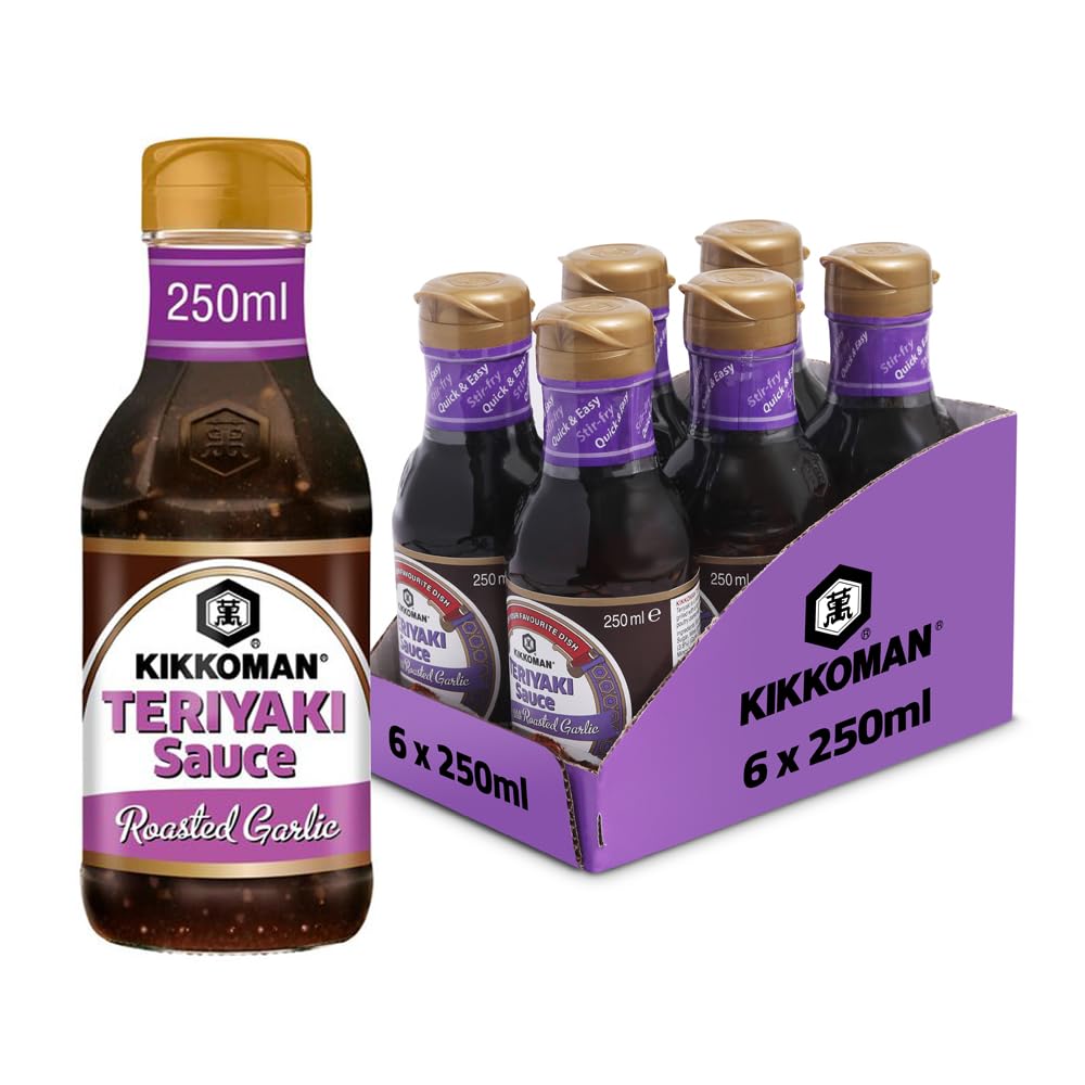 Teriyaki Stir Fry Sauce with Roasted Garlic, 250ml (Pack of 6)