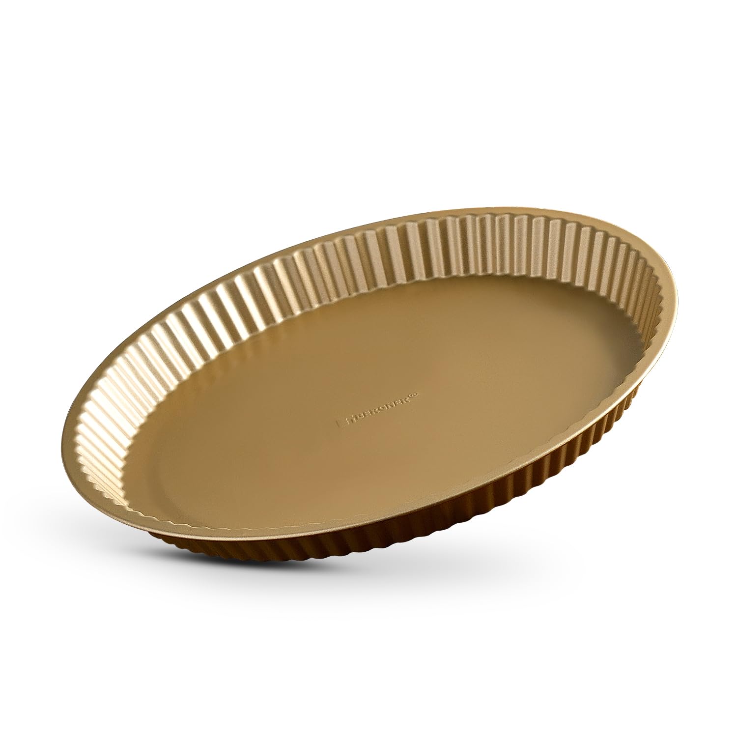 Bergner Cento Carbon Steel Non Stick 31cm Tarte Pan, Round Pizza Cake Baking Tray, Tart Pie Pan, PFOA Free, Oven Safe, Tart Mould, PFOA Free, Oven Safe, Baking Essentials, Recyclable, Easy to Clean
