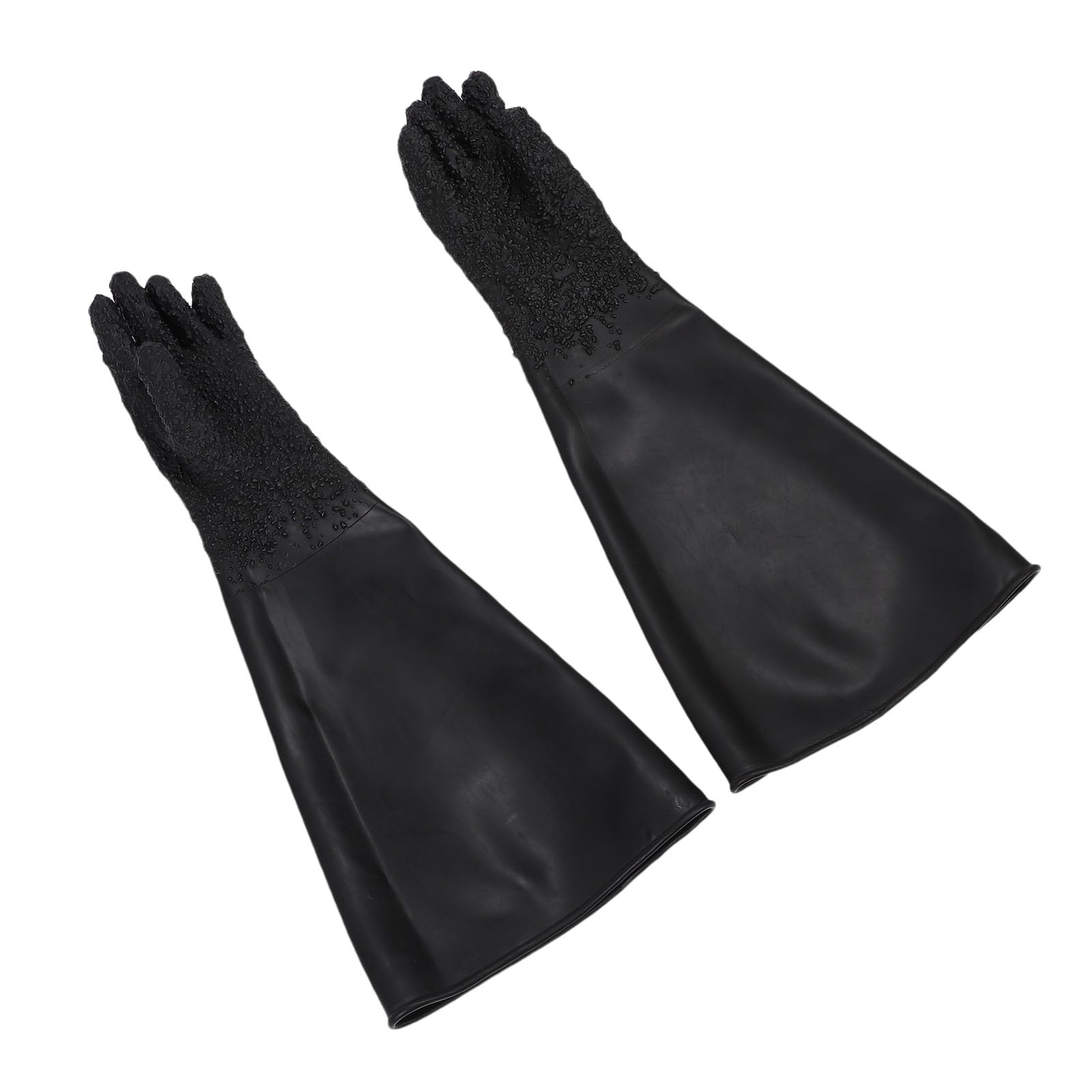 Hochleistungs-Sandstrahlhandschuhe für Schleifstrahlen, Latex mit Partikelgriff, 65 Cm Länge für Industrielle Arbeiten