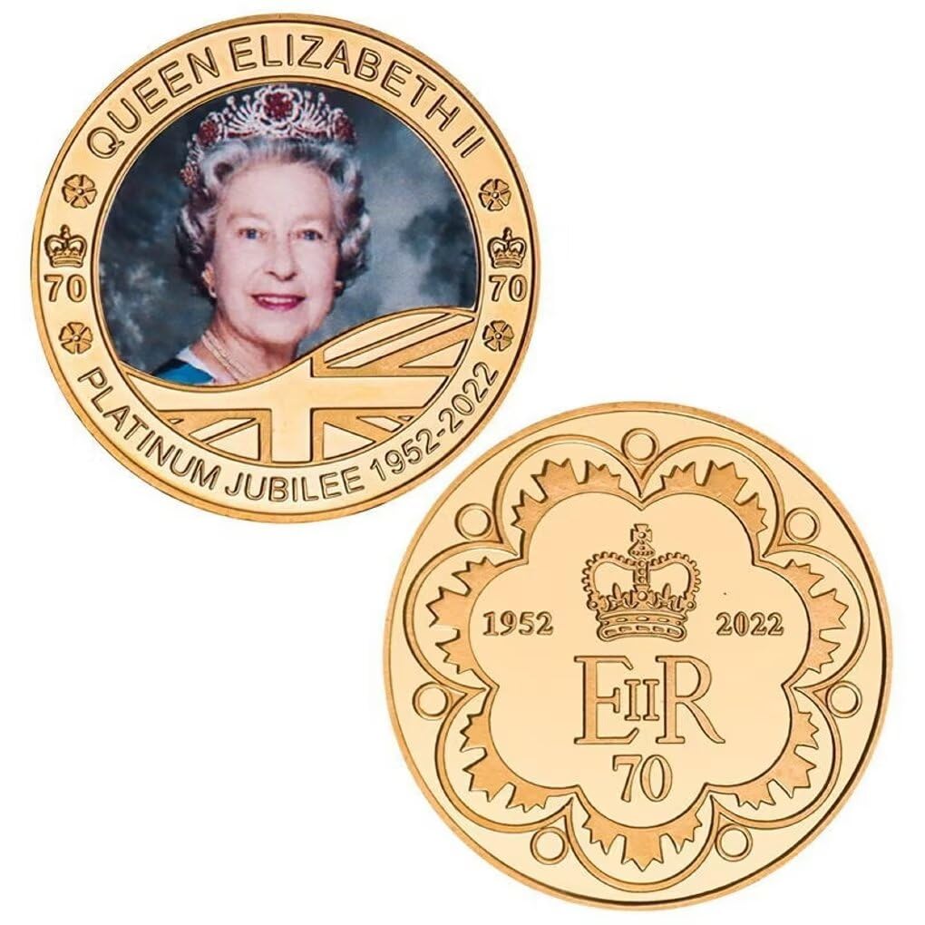 Monete d'oro della Regina Elisabetta II, 100 banconote in oro, regalo per la famiglia reale del Regno Unito