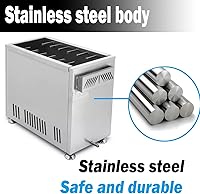 Vista 9 de Freidora de maíz para perros con queso comercial, máquina para hacer palitos de perritos calientes, freidoras de gas LPG para cocina, restaurante