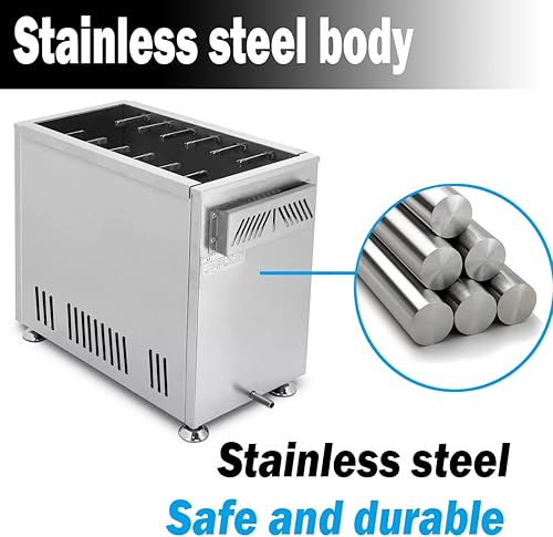 Miniatura 9 de Freidora de maíz para perros con queso comercial, máquina para hacer palitos de perritos calientes, freidoras de gas LPG para cocina, restaurante