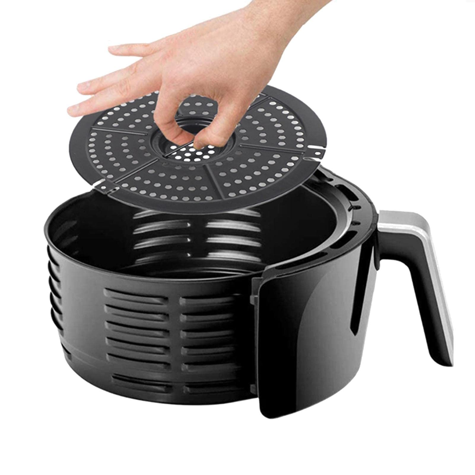 6-Inch Non-Stick Replacement Grill Pan Rack for 2.5QT-4.5QT Air Fryer Crispy Trays
