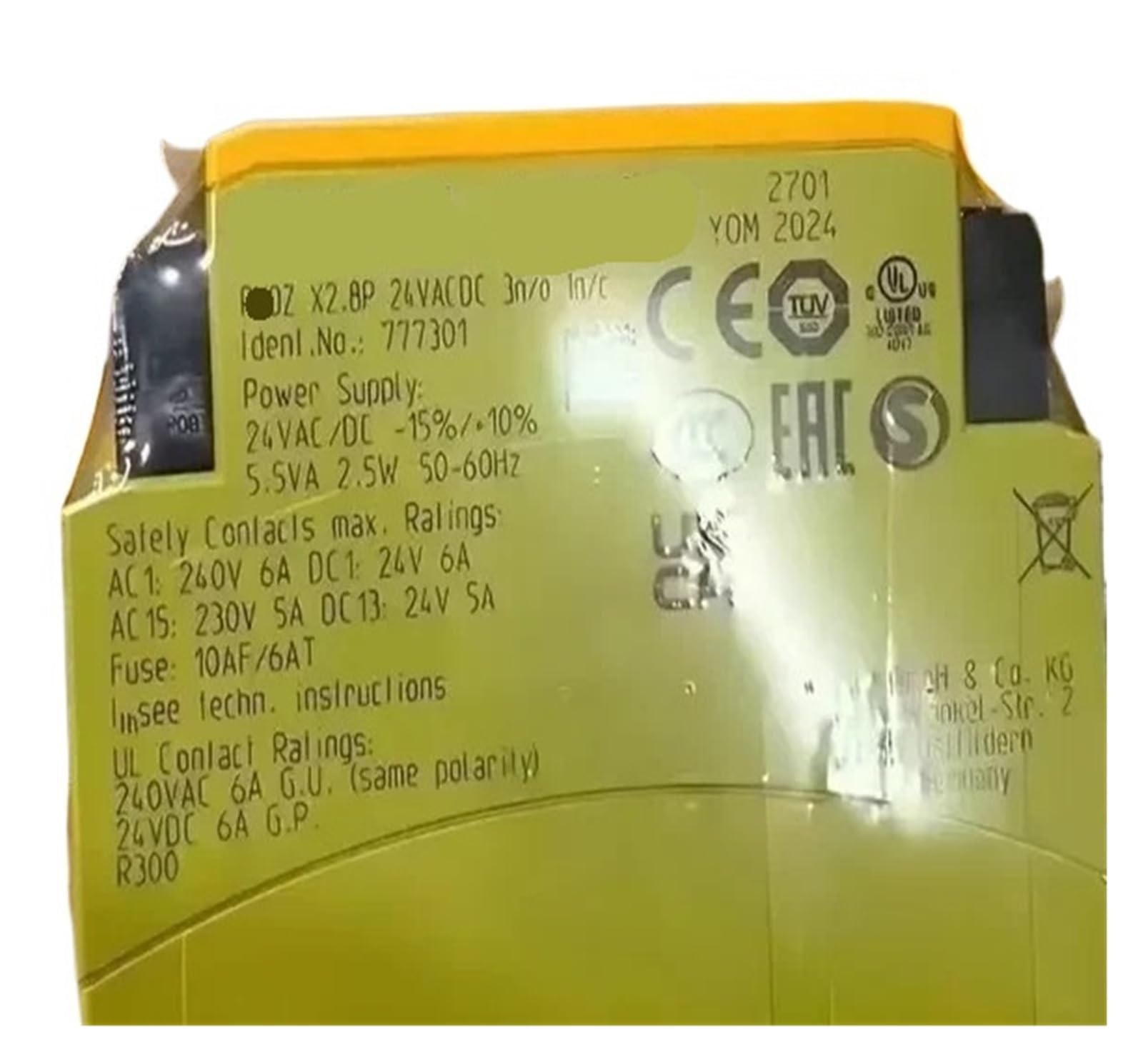 ZVQYSGIW 1pcs relay X2.8P 777301 X2.8P 777302 X2.8P 787301 X2.8P 787302(777302)