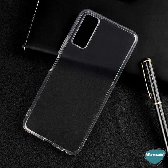 Microsonic Vivo Y20 için Kılıf Transparent Soft Beyaz [Y20 ile Uyumlu Kılıf - Beyaz]