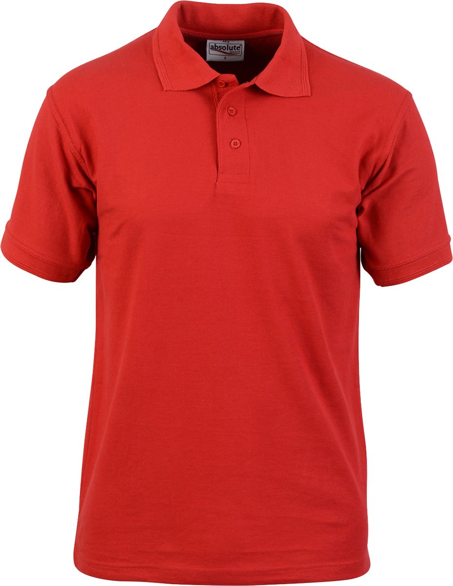 Absolute Apparel Men's Red Precision Polo - 4XL