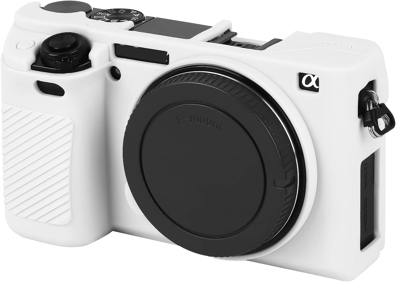 Camera Case for Sony Alpha A5000, Soft Silicone Protective Cover Housing Rubber Body Skin for Sony Alpha A5000 ILCE-5000 Digital SLR Camera Bag White