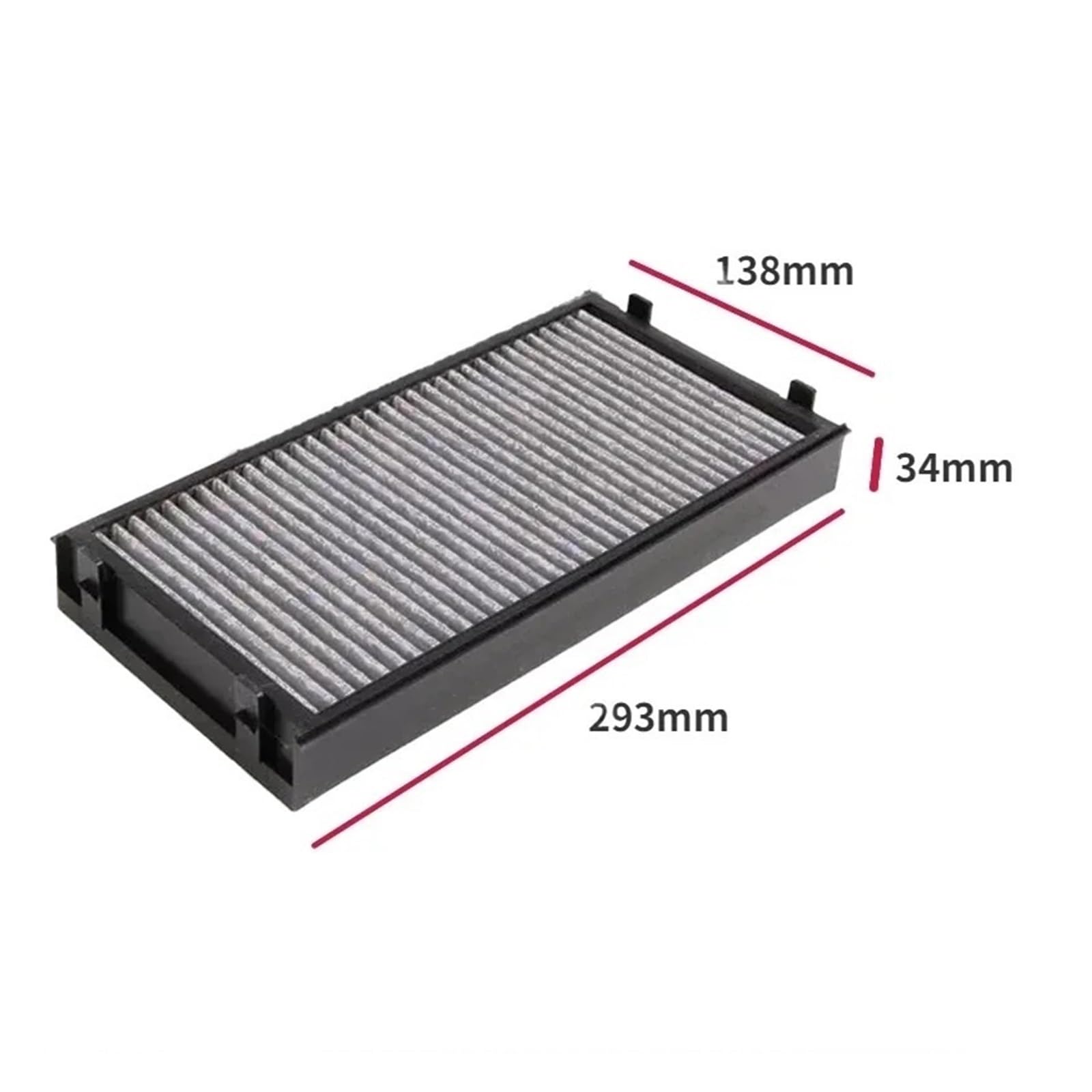 2 filtros de habitáculo for coche, compatible con BMW E70, E71, E72, F15, F16, F85, F86, X5 y X6 (64119248294). Filtro de aire de habitáculo de carbón activado.