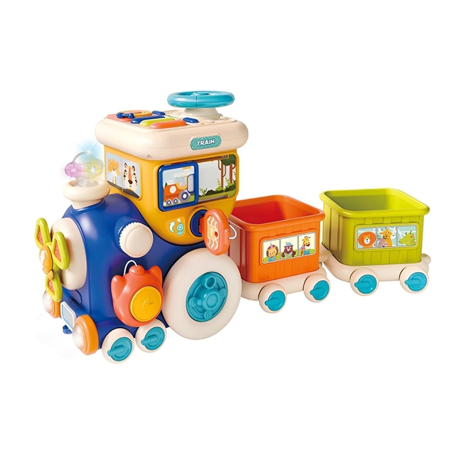 Cadeau d'anniversaire train multifonctionnel Colcolo d'éveil pour enfant