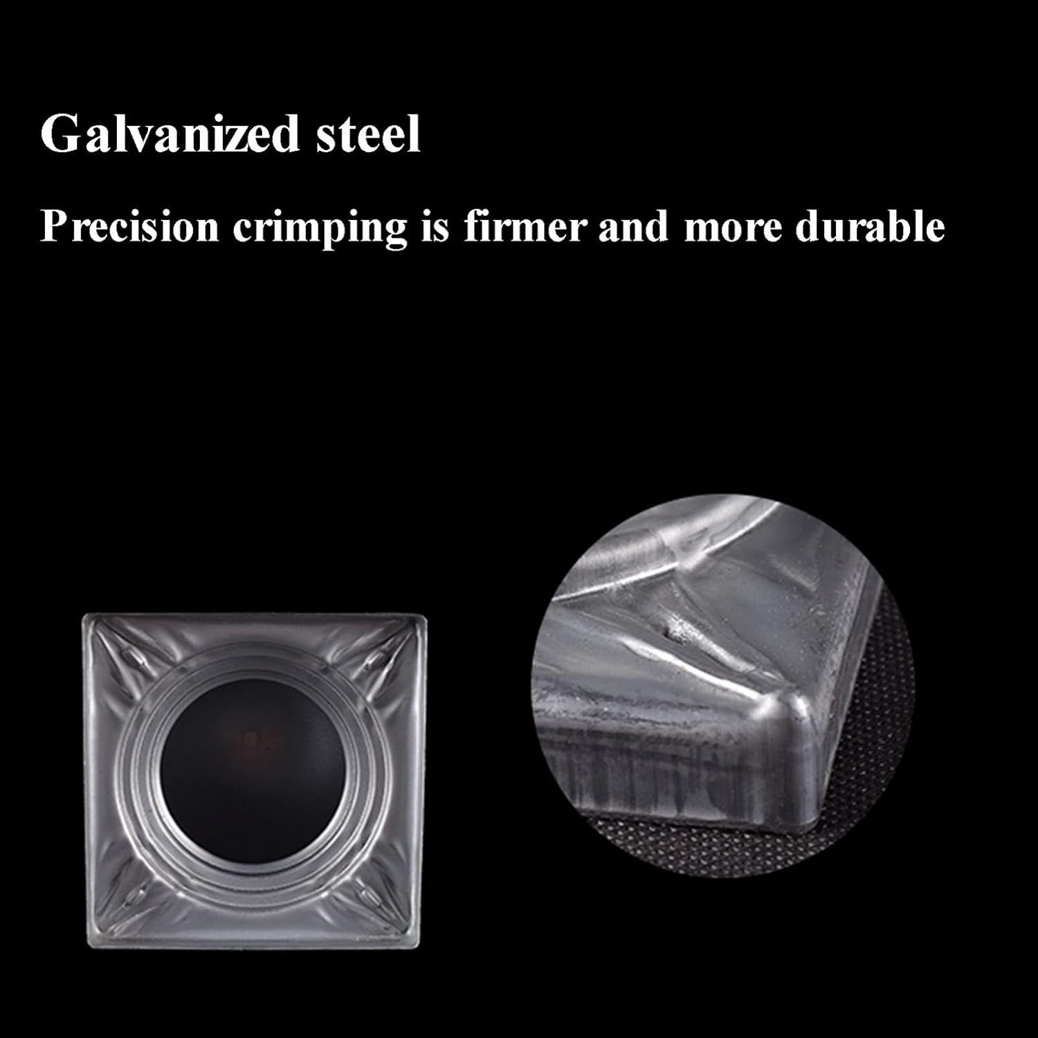 8 X Post Decking Cap, Metal Fence Post Caps Galvanised Silver Fence Post Caps Galvanised Waterproof Metal Garden Decking Fence Ball Post Cap Decorative Piling Caps,75x75mm