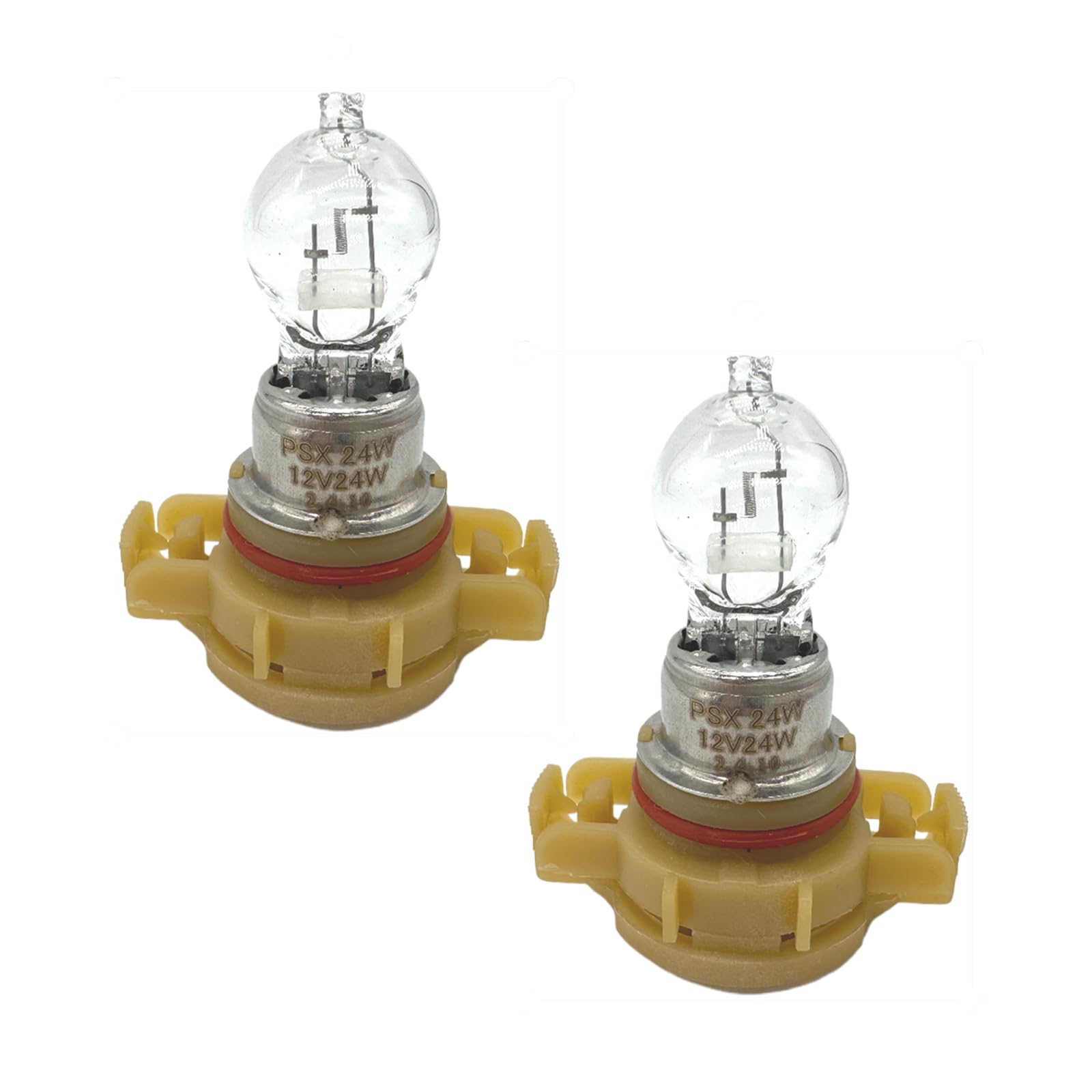 DTGGSBUS PSX24W 2504 Halogen Headlight Bulb,Daytime Running Lamps,DC12V 24W,Running Lamps, Fog Light Bulbs 2Pcs