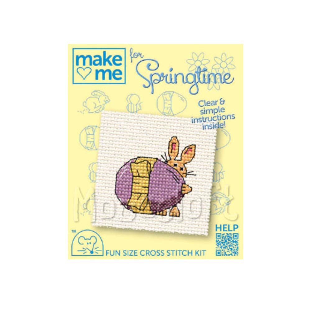 Mouseloft Mini Counted Cross Stitch Kit Make me for Springtime - Easter Egg