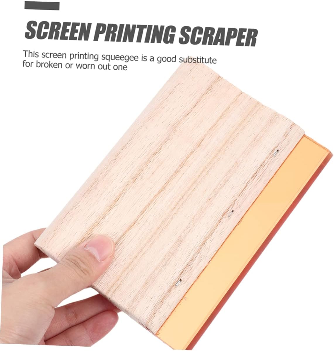 Gadpiparty 2pcs Screen Printing Squeegee Screen Printing Ink Scraper Ink Distribution