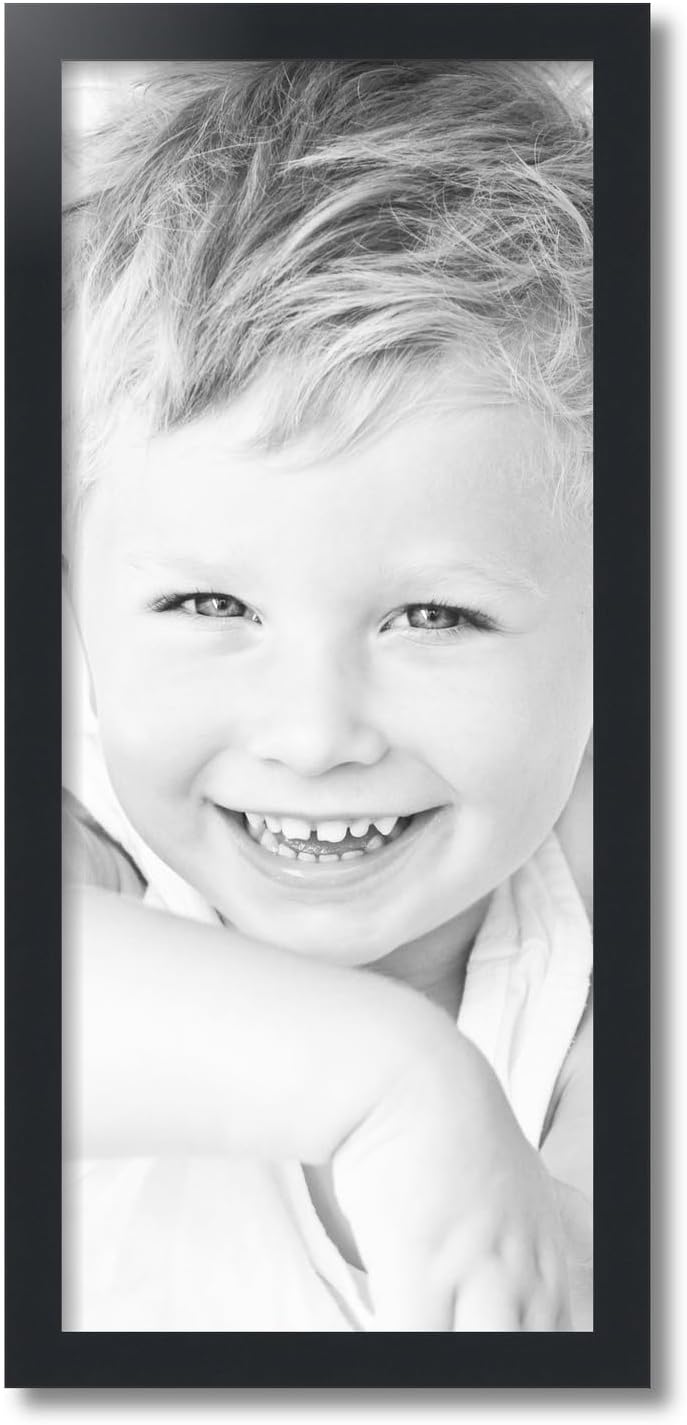 ArtToFrames 12x28 inch Black Picture Frame, 2WOMFRBW72079-12x28