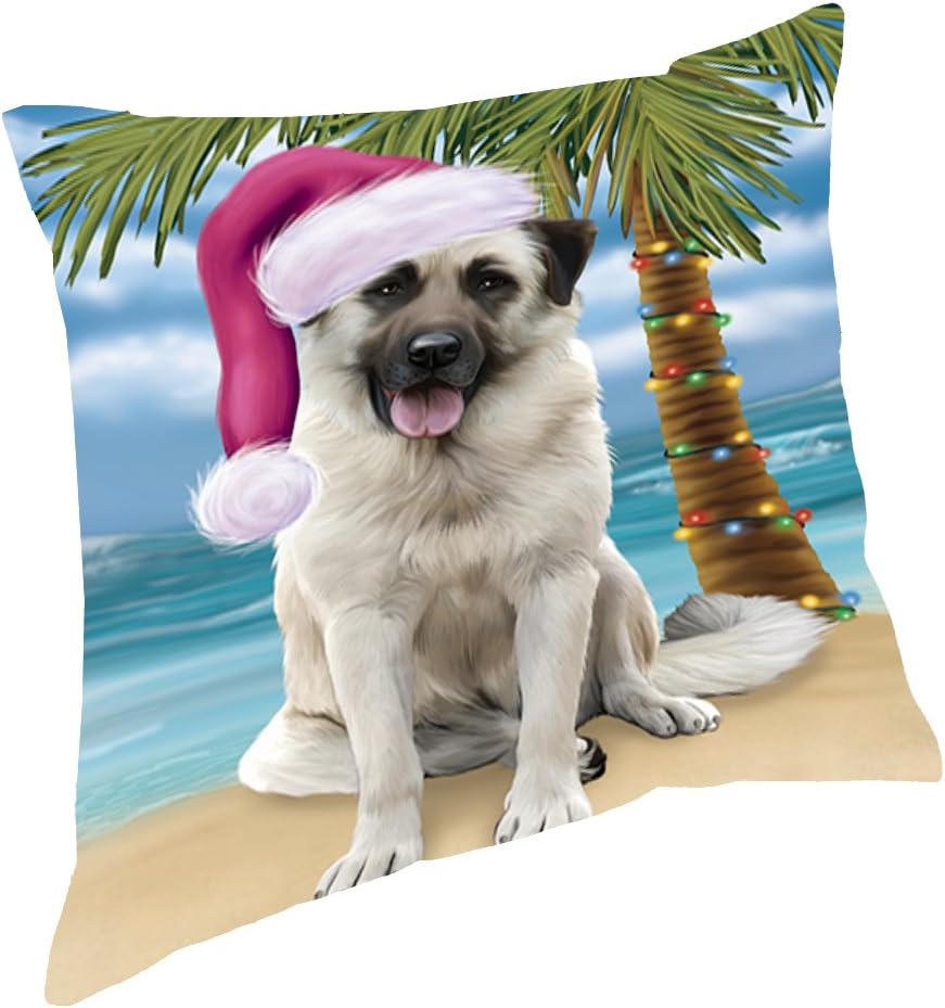 Christmas Summertime Beach Anatolian Shepherd Dog Jigsaw Puzzle for Adults - Animal Printed Interlocking Puzzle Game Artwork - Gift for Dog Lover's - 1000 Pcs 29.5"x19.7", PZLE62849