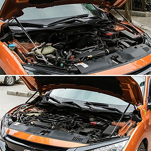 Auto accessoires Voor Civic 2016 2017 2018 2019 2020 10th 2 Stuks Auto Kleppendeksel Demper Gasveer Lifting Beugel… - Image 5