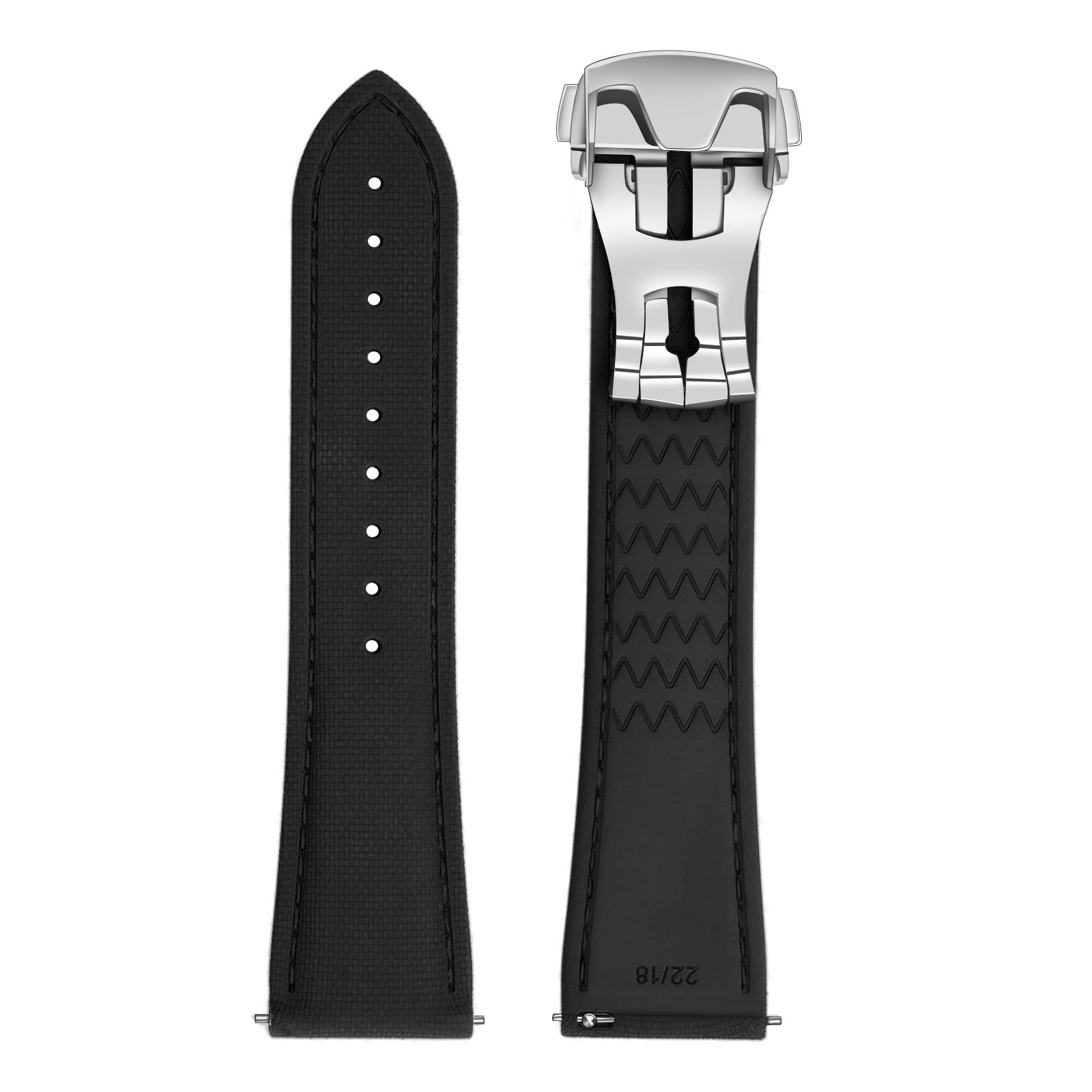 ULLCHRO FKM Rubber Watch Strap