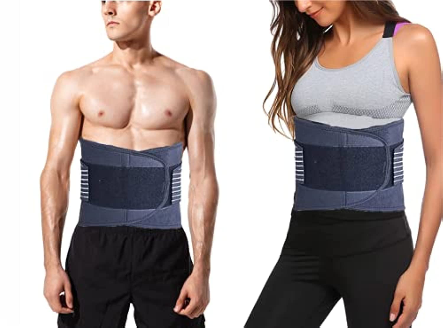 Goods4Life Gym Waist Trainer Belt for Men and Women- Slimming, Sweat, Workout Support-Body Shaper-Adjustable Tummy Trimmer & Back Support- Wrap for Weightlifting, Training, Cardio