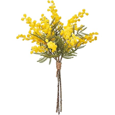 Amazon 東京堂 アーティフィシャルフラワー イエロー 上質仕上げ Magiq プリムミモザバンドル Fm フェイクフラワー 造花 造花 オンライン通販